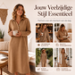 Gebreide sweatshirtjurk met lange mouwen voor dames