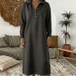 Gebreide sweatshirtjurk met lange mouwen voor dames