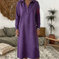 Gebreide sweatshirtjurk met lange mouwen voor dames