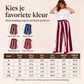 Casual gestreepte wijde pijpen broek voor dames