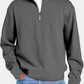 Hoogwaardig sweatshirt met kwartritssluiting