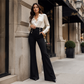 Hoge taille pantalon met double-breasted design voor dames