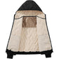 Warme winterjas met capuchon en ritssluiting voor heren