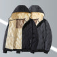 Warme winterjas met capuchon en ritssluiting voor heren