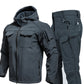 Warme Winddichte Set: Jas met Capuchon en Cargobroek