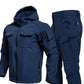 Warme Winddichte Set: Jas met Capuchon en Cargobroek