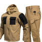 Warme Winddichte Set: Jas met Capuchon en Cargobroek