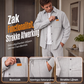 Heren Wafelgebreid Jack en Broek Tweedelige Casual Set