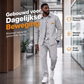 Heren Wafelgebreid Jack en Broek Tweedelige Casual Set