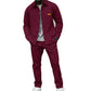 Heren Wafelgebreid Jack en Broek Tweedelige Casual Set