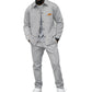 Heren Wafelgebreid Jack en Broek Tweedelige Casual Set