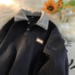 Heren-sweatshirt van corduroy met reverskraag – herfst- en wintermodel