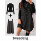 Flatterende gelaagde luipaardprint set