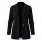 Dames gebreid vest met reverskraag
