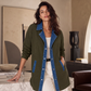 Casuele spijkerjack voor dames met patchwork
