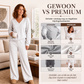 Off-shoulder sweatshirt en broekenset voor dames
