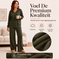 Off-shoulder sweatshirt en broekenset voor dames