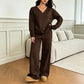 Off-shoulder sweatshirt en broekenset voor dames