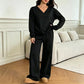 Off-shoulder sweatshirt en broekenset voor dames