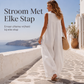 Dames mouwloze V-hals wijdpijpen jumpsuit met zakken
