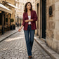 Casual ademende V-hals vest voor dames