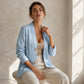 Casual ademende V-hals vest voor dames