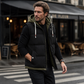 Verdikte gewatteerde winterbodywarmer met capuchon