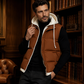 Verdikte gewatteerde winterbodywarmer met capuchon