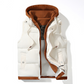 Verdikte gewatteerde winterbodywarmer met capuchon
