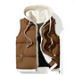 Verdikte gewatteerde winterbodywarmer met capuchon