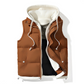 Verdikte gewatteerde winterbodywarmer met capuchon