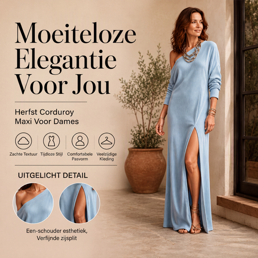 🌸 Nieuwe Collectie ✨ Dames Off Shoulder Jurk met Zijsplit 👗 Elegant, Vrouwelijk & Flatterende Pasvorm