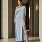 🌸 Nieuwe Collectie ✨ Dames Off Shoulder Jurk met Zijsplit 👗 Elegant, Vrouwelijk & Flatterende Pasvorm