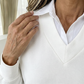 Dames set van blouse met lange mouwen en wijde pijpen broek
