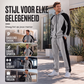 Heren Kleurblok Ritshoodie & Joggingbroek Set