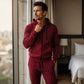 Heren Kleurblok Ritshoodie & Joggingbroek Set