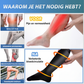 Hoge elastische ademende kuitcompressiekousen