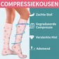 Hoge elastische ademende kuitcompressiekousen