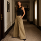 Casual wijde pijpen broek voor dames