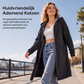 Hoodiejack van halflange lengte voor dames, casual vest met rits en zakken