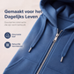 Hoodiejack van halflange lengte voor dames, casual vest met rits en zakken