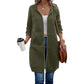 Hoodiejack van halflange lengte voor dames, casual vest met rits en zakken