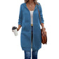 Hoodiejack van halflange lengte voor dames, casual vest met rits en zakken