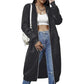 Hoodiejack van halflange lengte voor dames, casual vest met rits en zakken