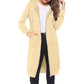 Hoodiejack van halflange lengte voor dames, casual vest met rits en zakken