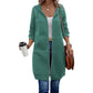 Hoodiejack van halflange lengte voor dames, casual vest met rits en zakken