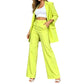 Elegant blazer en broek met rechte pijpen set voor dames