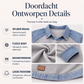 Dames sweatshirt met lange mouwen en patchwork van denim