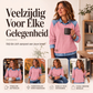 Dames sweatshirt met lange mouwen en patchwork van denim