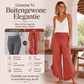 Hoge taille katoen-linnen broek voor dames